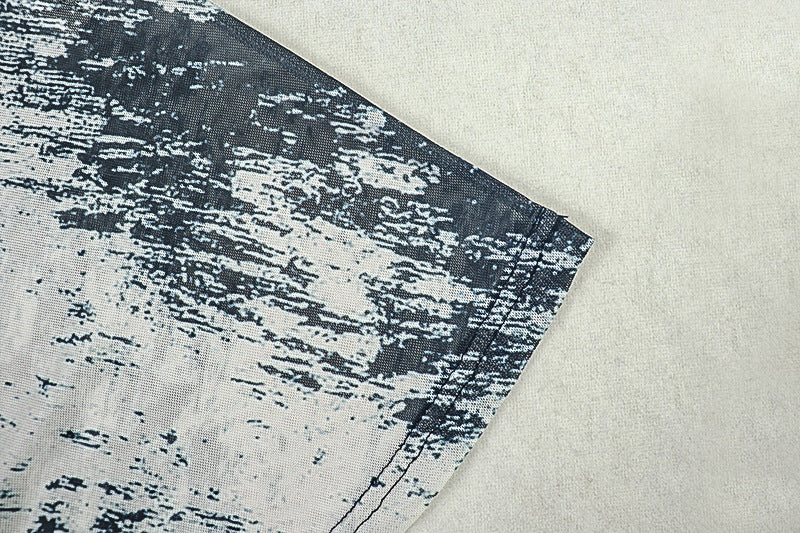 Women Printed Colorblock Round Neck Long Sleeve Bodycon Dress 14