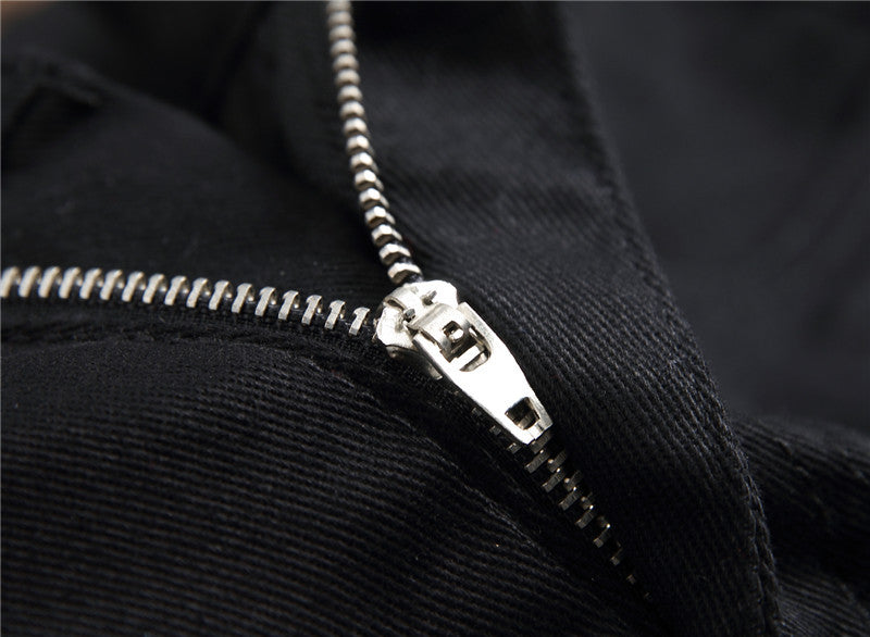 Men's Stretch Casual Printed Straight Denim Pants 10