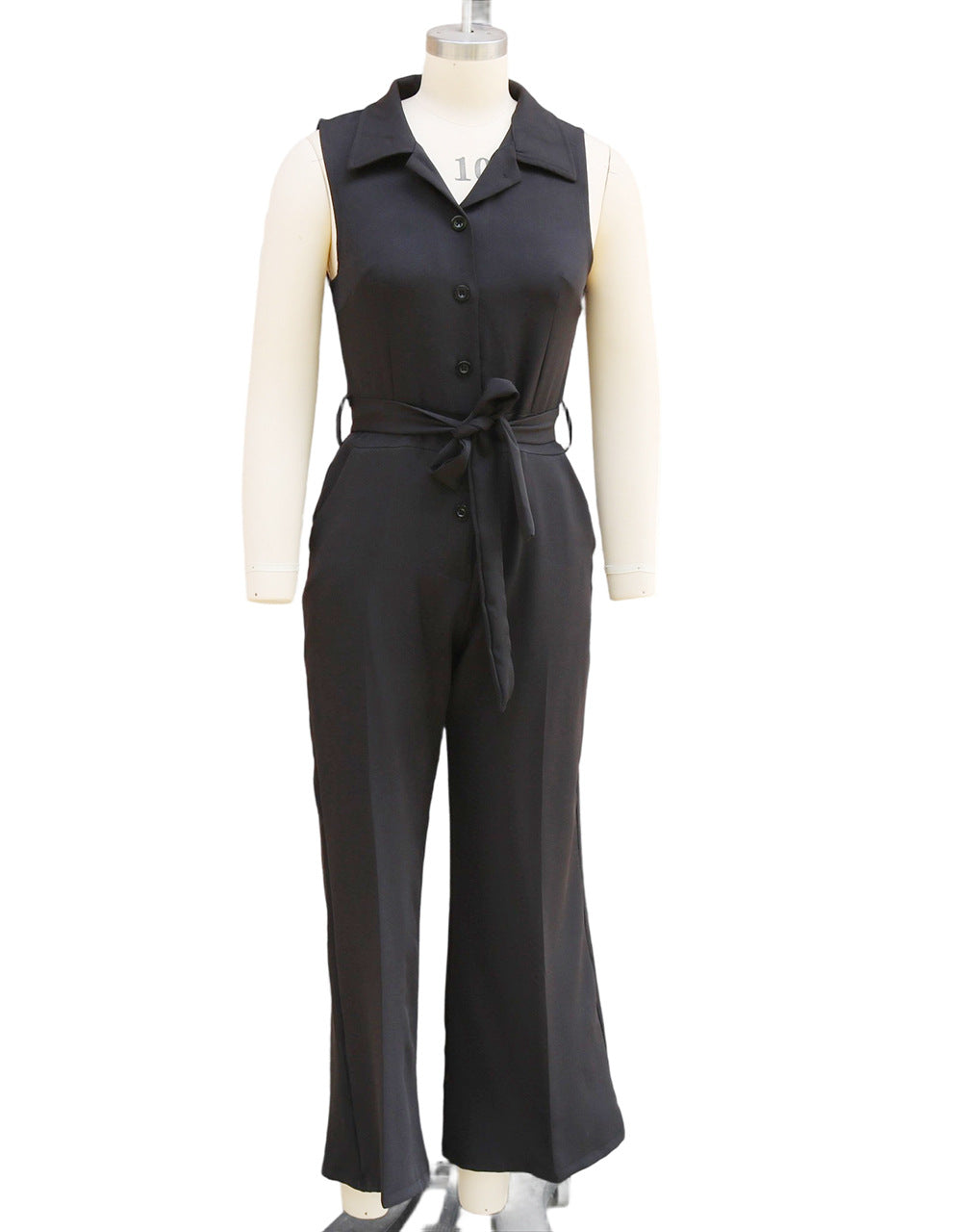 Women Career Sleeveless Jumpsuit 8