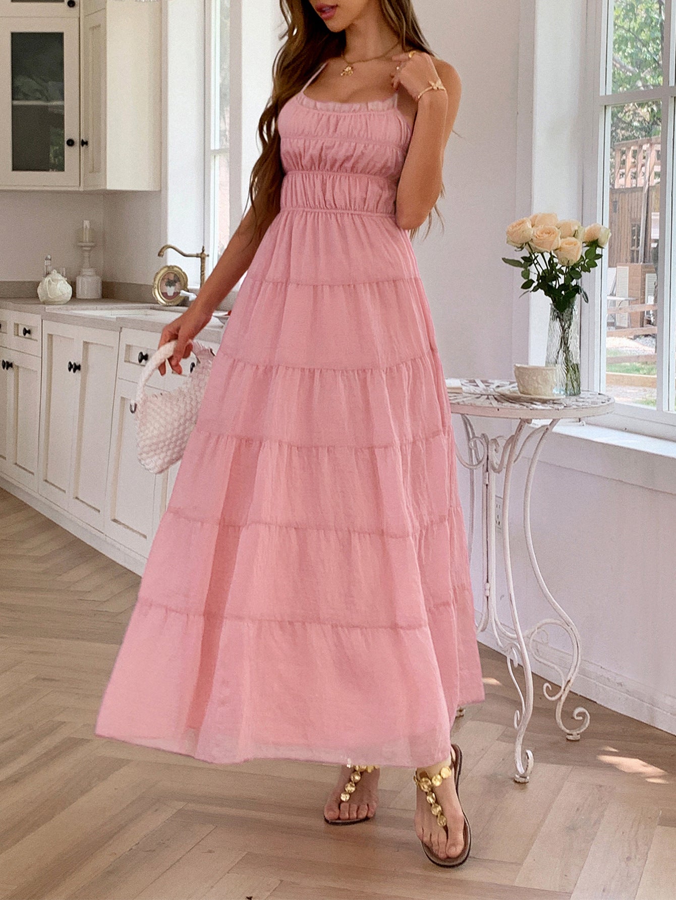 Spring/Summer Women's Holidays Casual Halter-Neck Beach Dress