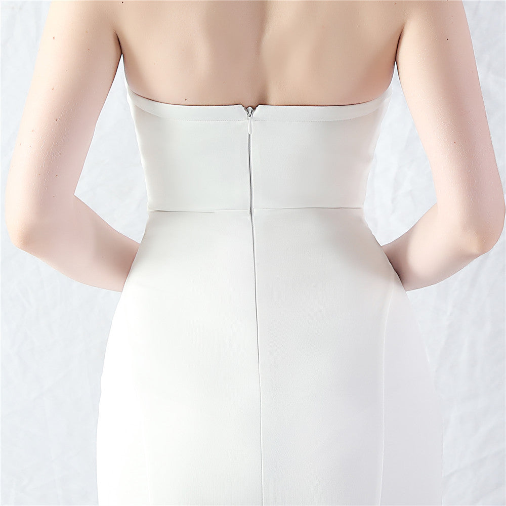 Women Satin Beaded Evening Dress 43