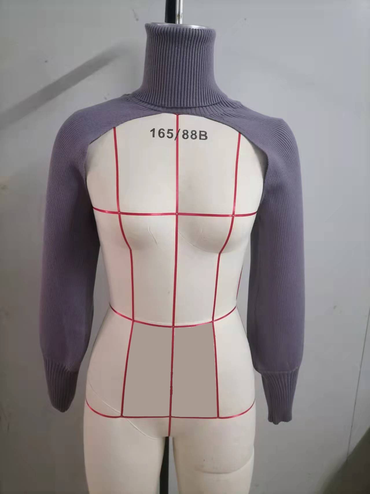 Women Lantern Sleeve High Neck Sweater 17