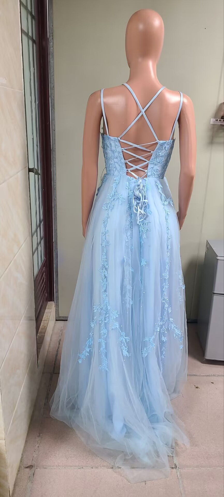 Evening dress overseas warehouse lace Low Back sexy dinner graduation party bridesmaid dress（Processing time need 3-6 days） 20