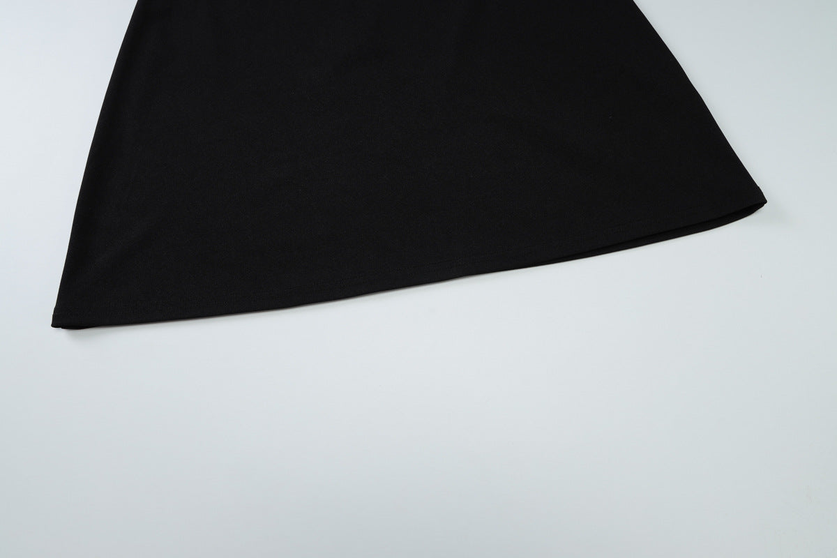 Women Sexy Off Shoulder Layered Contrast Raglan Mini Dress 14