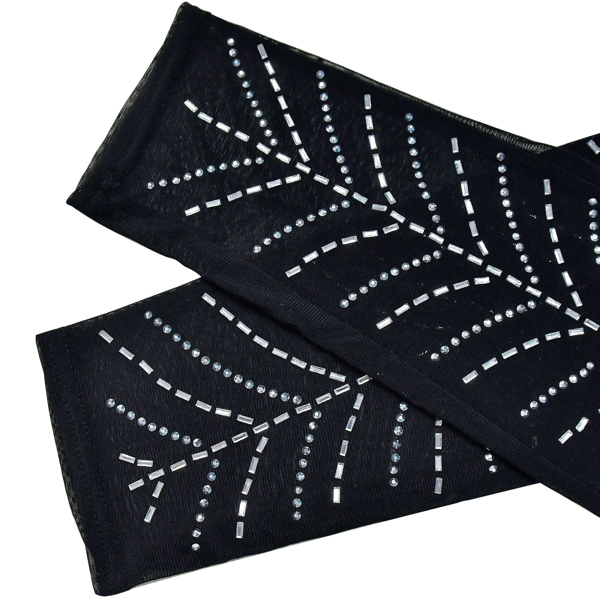 Women Solid Sexy Mesh Beaded Jumpsuit 30