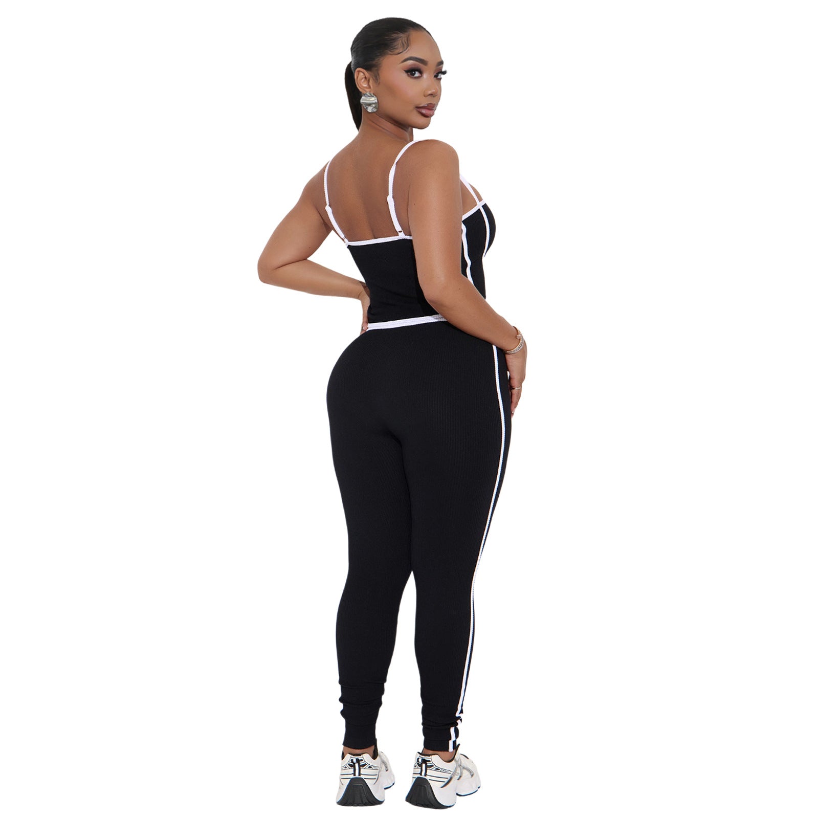 Women Sports Suspender Top and Pants Two-Piece Set 30