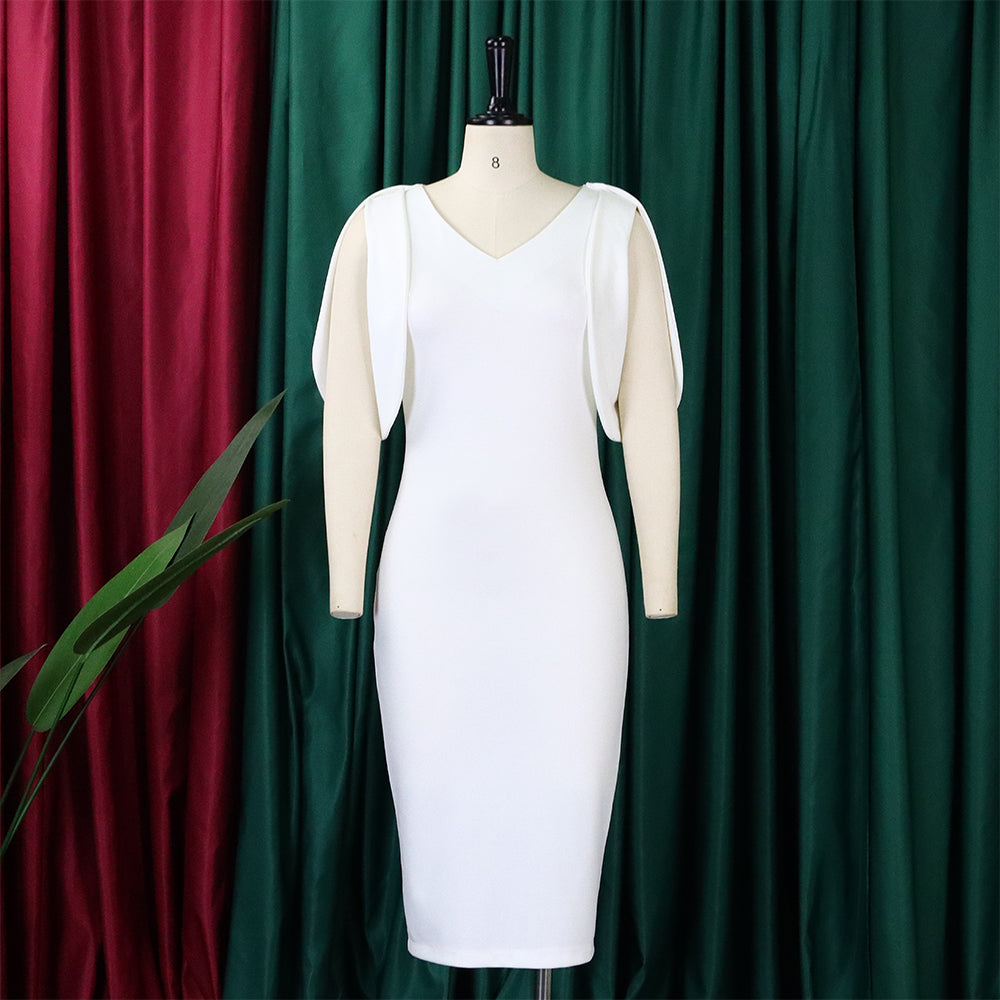 Summer Fashion Chic Elegant Office Bodycon Office Plus Size African Dress 16