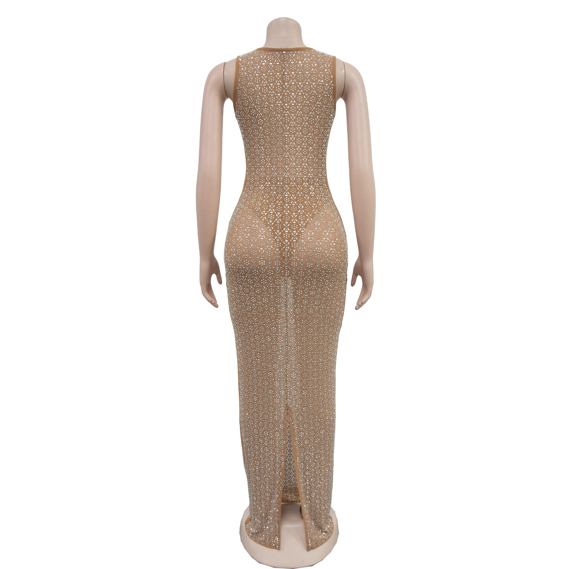Women Sexy Mesh See-Through Dress 10