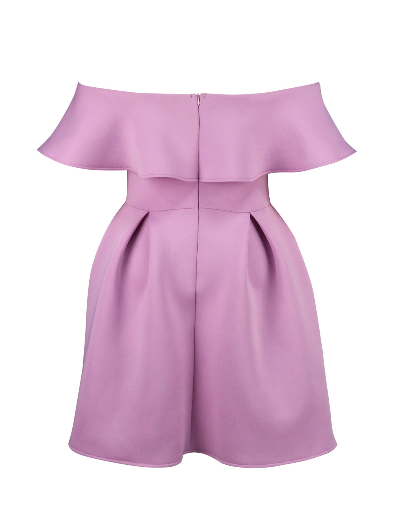 Sexy Elegant Off Shoulder Ruffled High Waist A-Line Formal Party Dress 6