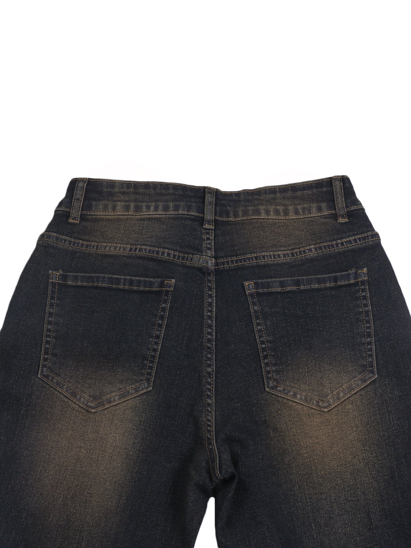 Street Fashion Lace-Up Zipper Slim High Waist Denim Pants For Women 5