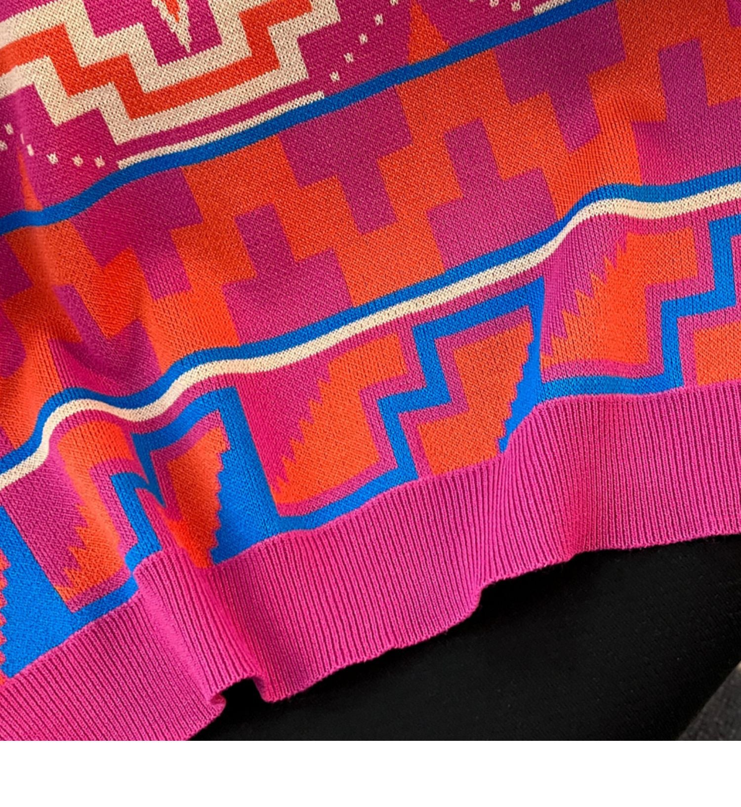 Summer Short Loose Contrasting Color Trendyknitting Top Short-Sleeved T-Shirt 12