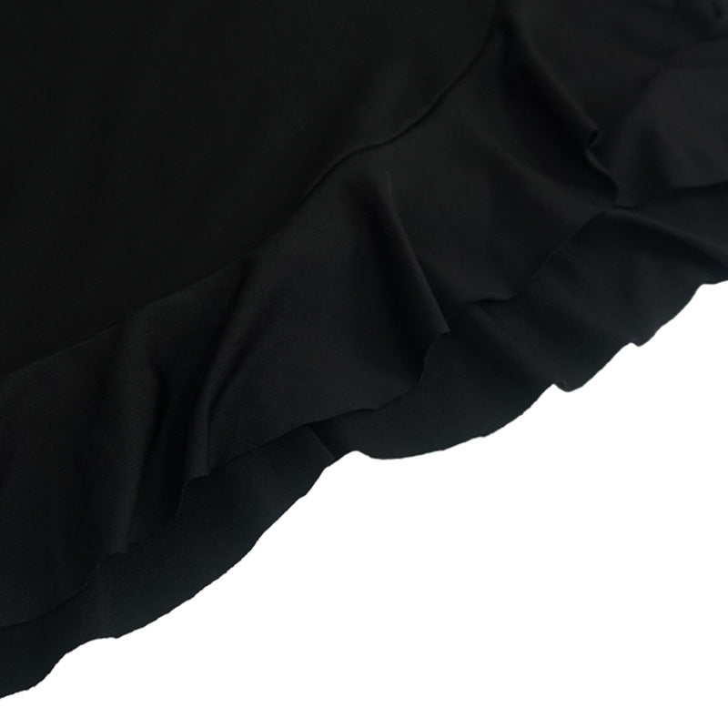 Women's Strappy V-Neck Sleeveless Low Back Ruffled Short Dress 24