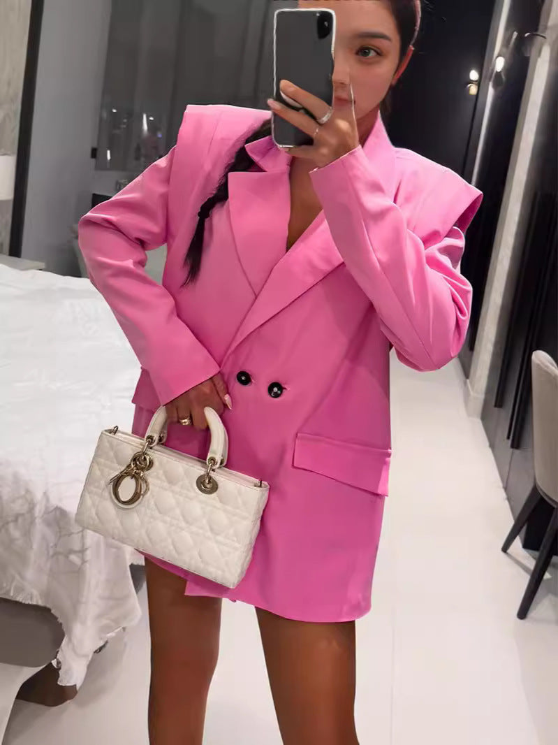 Women Loose Casual Long Sleeve Blazer Jacket 5