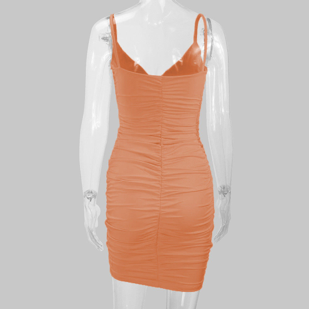 Women's Clothes Sexy Summer Style Straps V-Neck Bodycon Dress 30