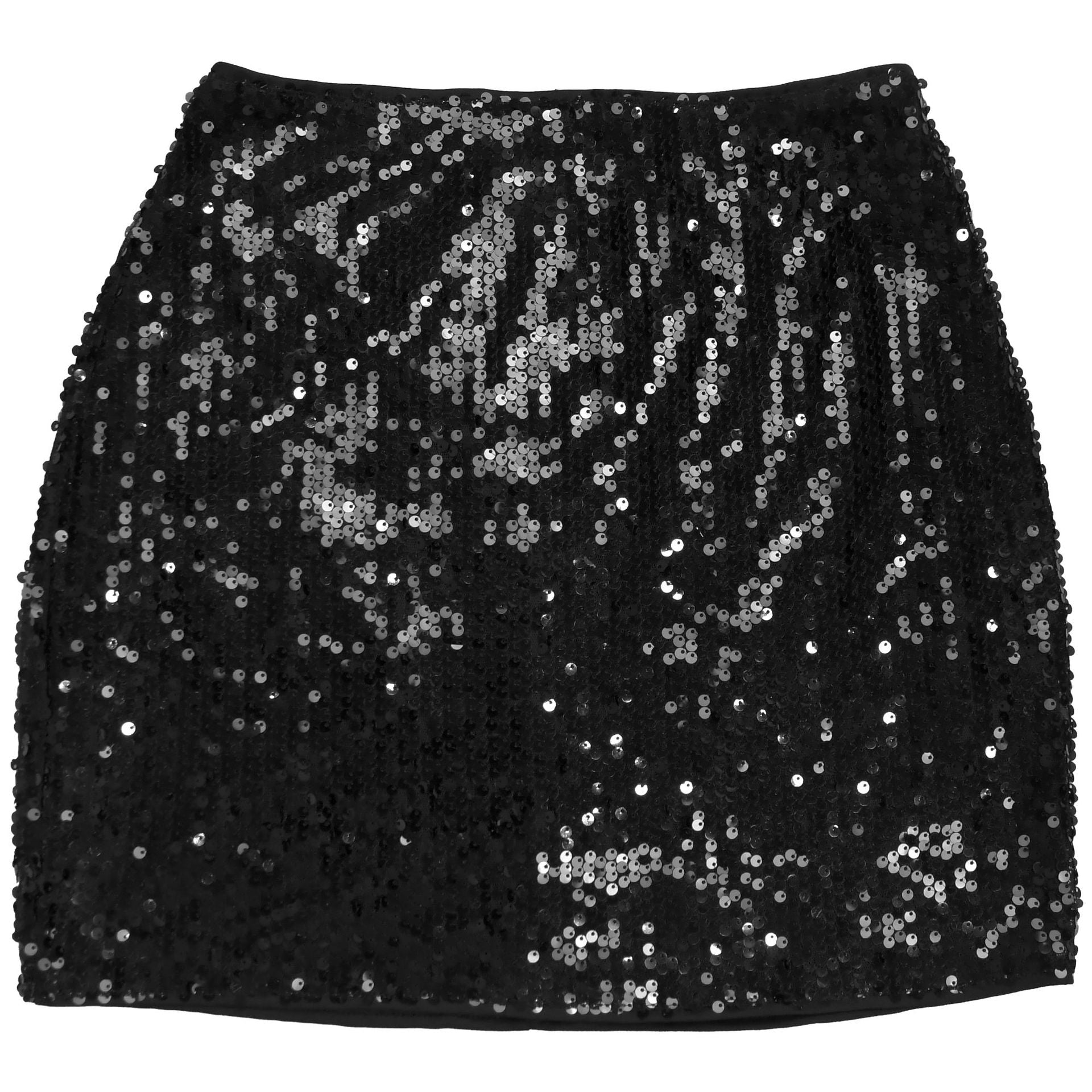 Fashion Women's Sexy Low Back Sequin Top Short Skirt Two-Piece Set 17
