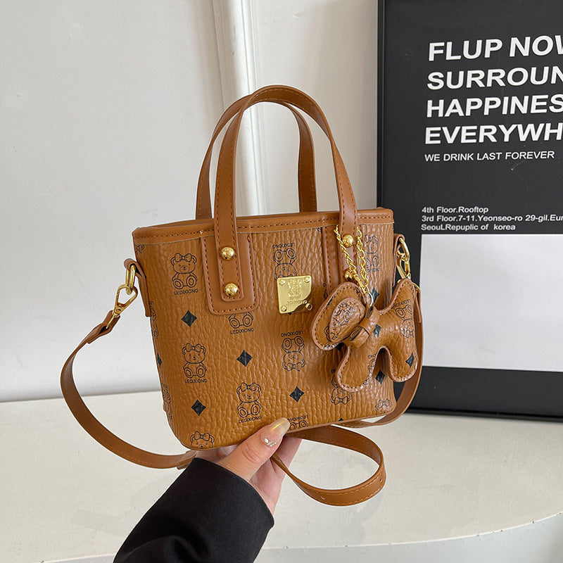 Women Popular Handbags Single Shoulder Bag Printed Bucket Bag Crossbody Bag 5