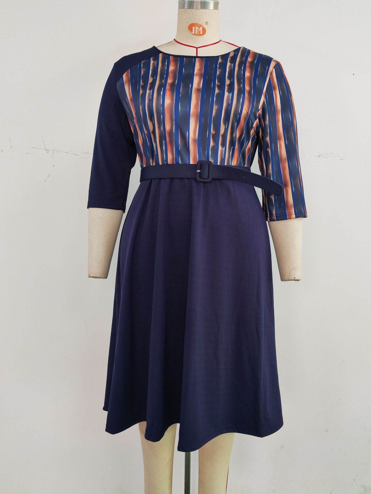 African Plus Size Women's Career Dresses 8