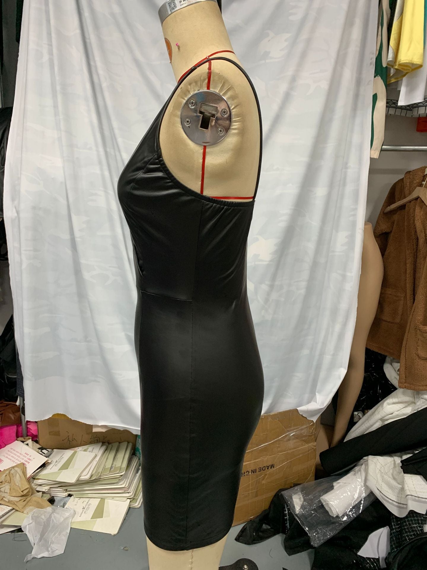 Women Backless Strapless Bodycon Dress 7