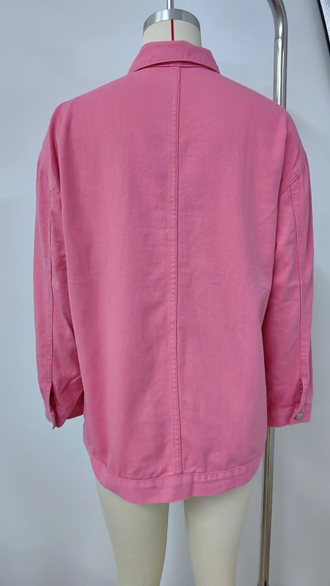 Women Retro Classic Loose Denim Casual Jacket 29