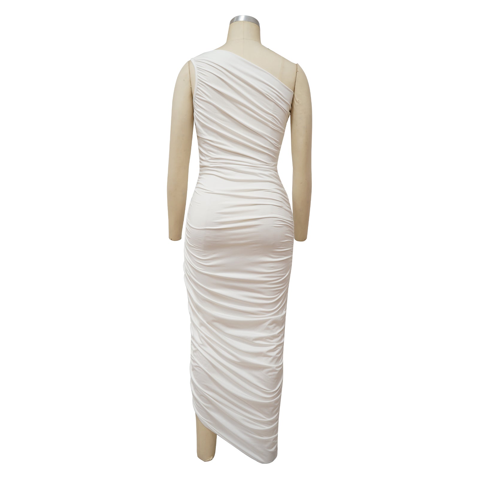 Casual sexy bodycon skirt Slash shoulder slim dress 17