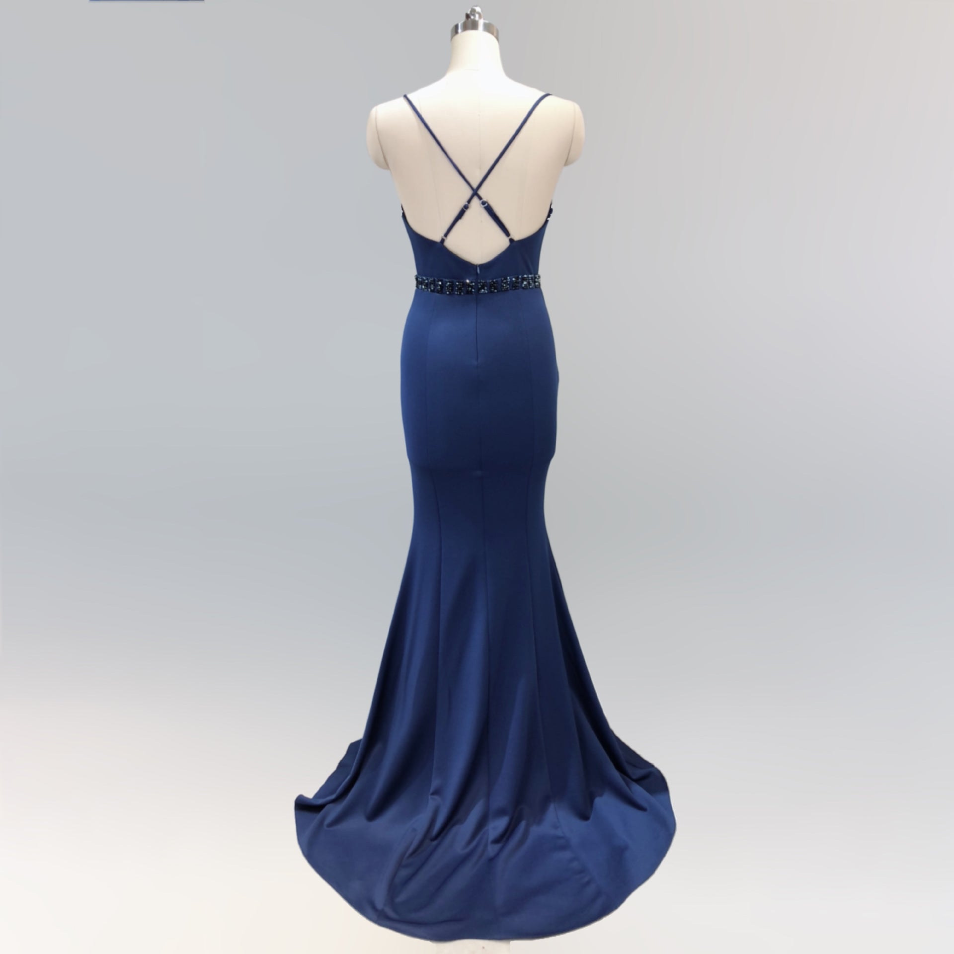 Trailing sexy slim evening dress Slim Fit Bodycon annual meeting host party club evening dress 32