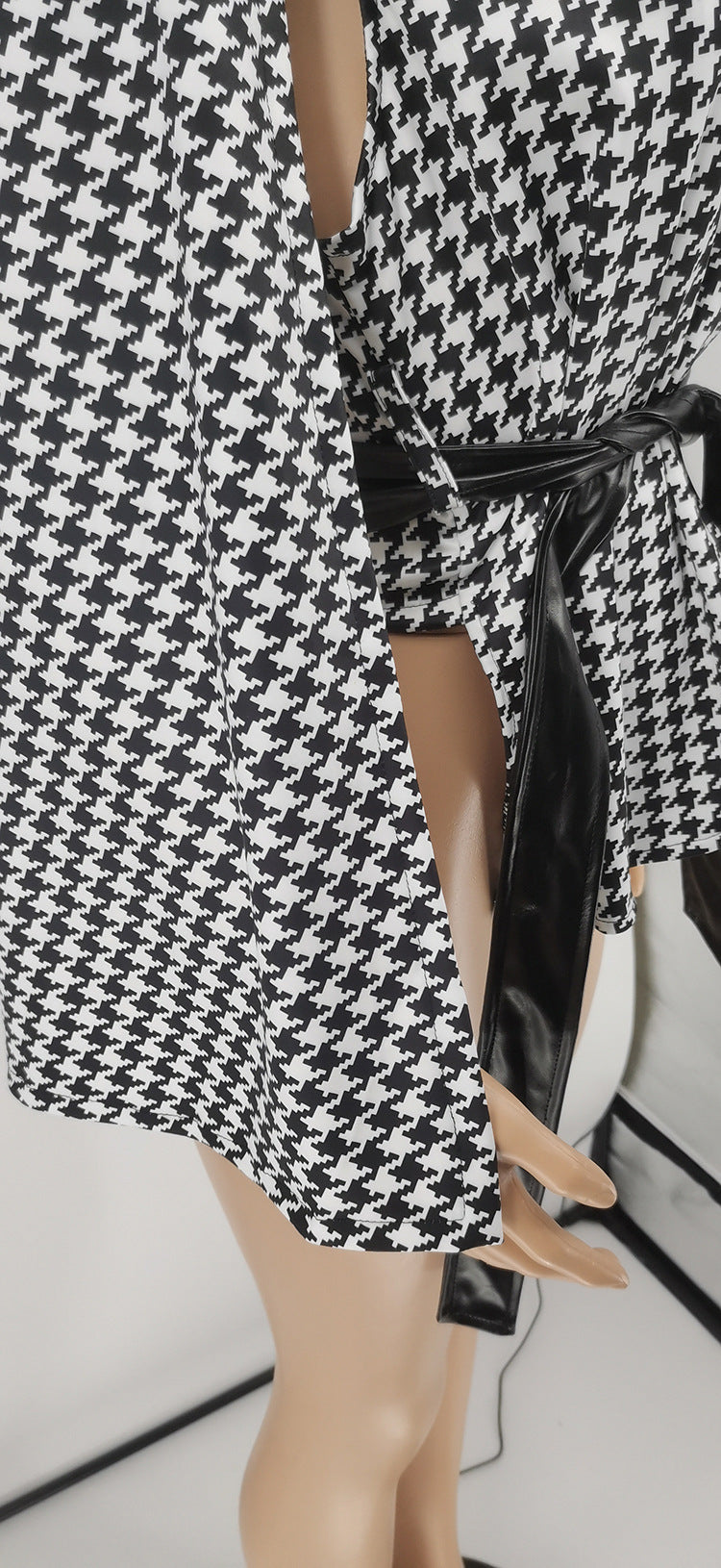 Women Autumn Printed Strappy Casual Cape Jacket 12