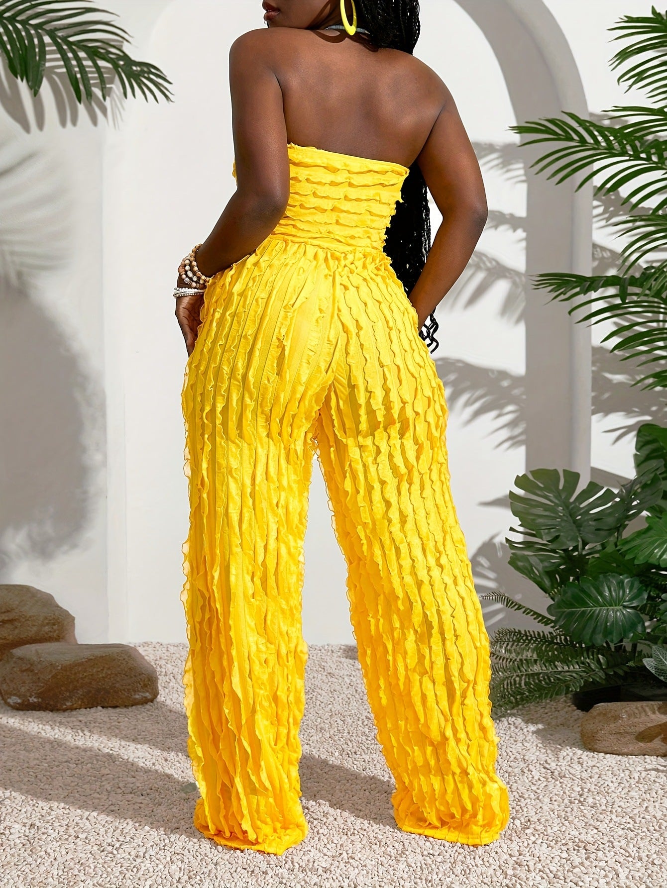 Women’s Strapless Wide-Leg Jumpsuit 5