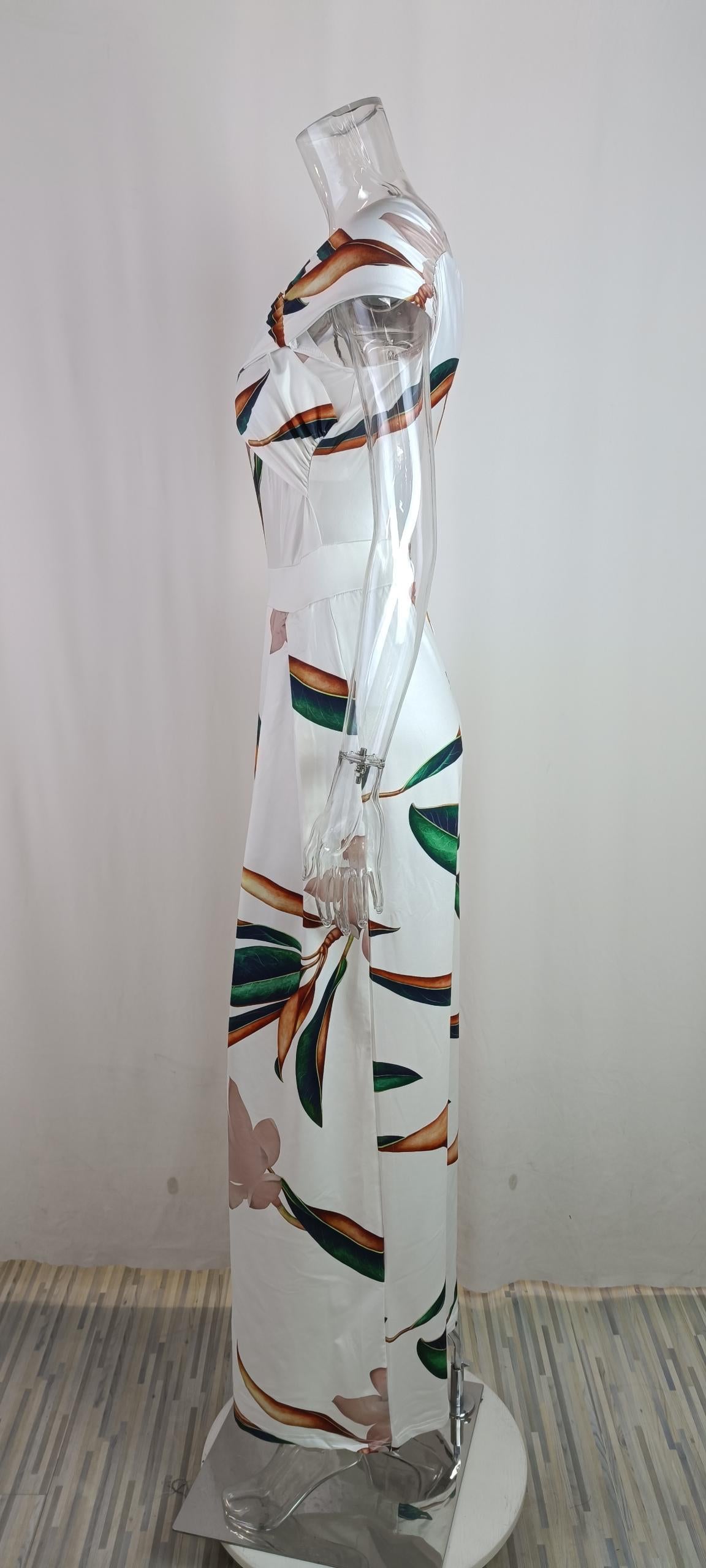 Summer Women's Fashion Chic Trendy Printed Wide Leg Jumpsuit 26