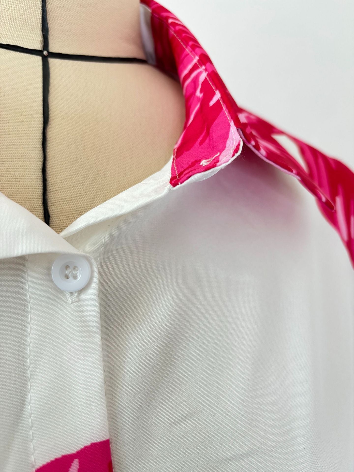 Women printed shirt and wide-leg pants Casual two-piece set 21