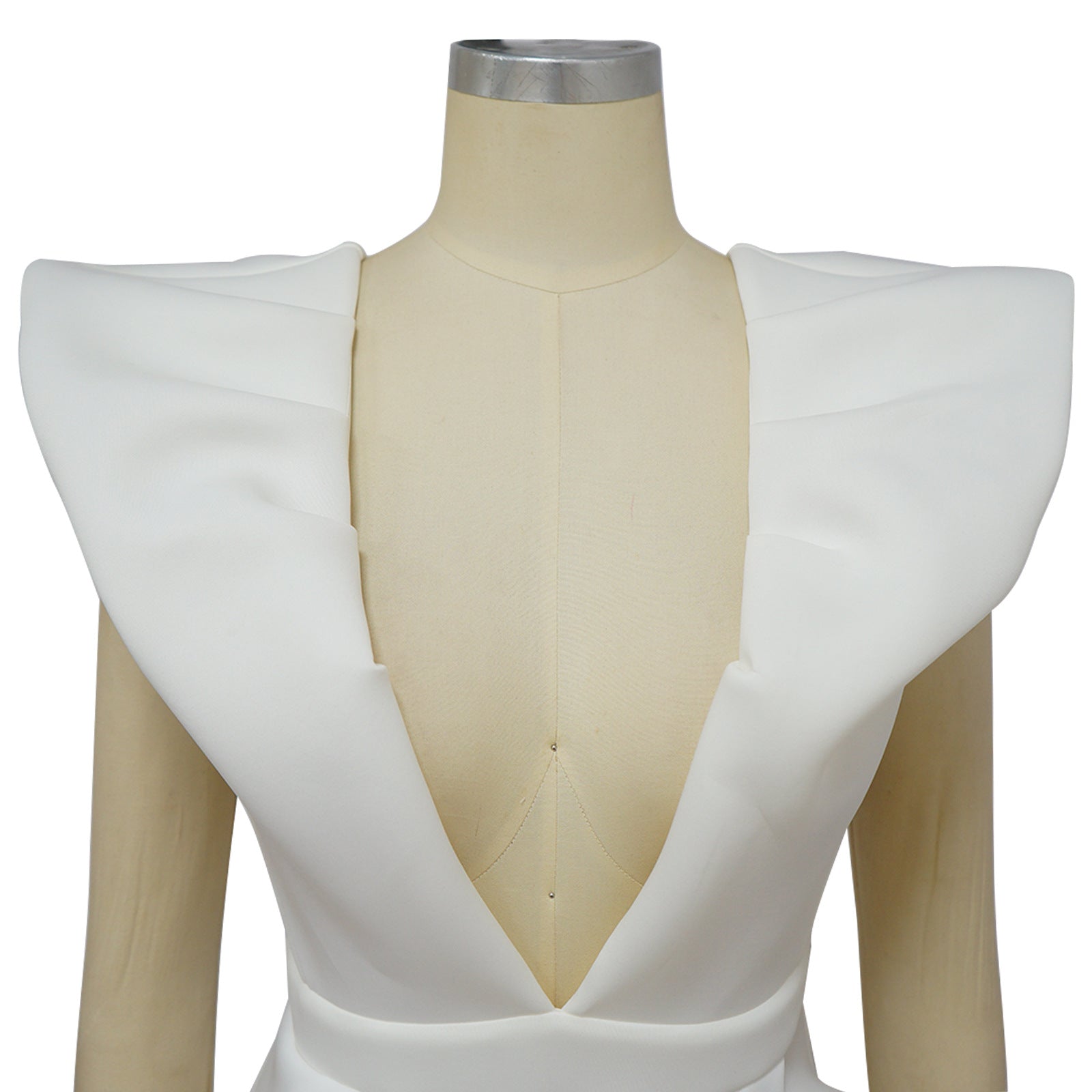 Women's Summer Sexy Deep V Short Sleeve Low Back Solid Color Dress 16