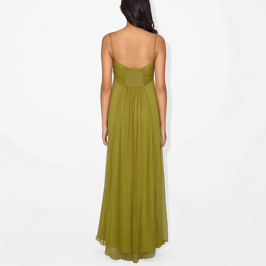 Summer Sexy Strap U-Neck Holiday Maxi Dress 5
