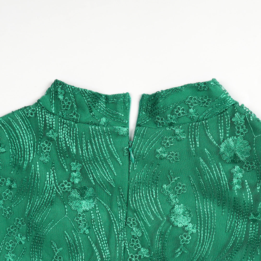 Plus Size Women's African Fashion Mesh Dress 14