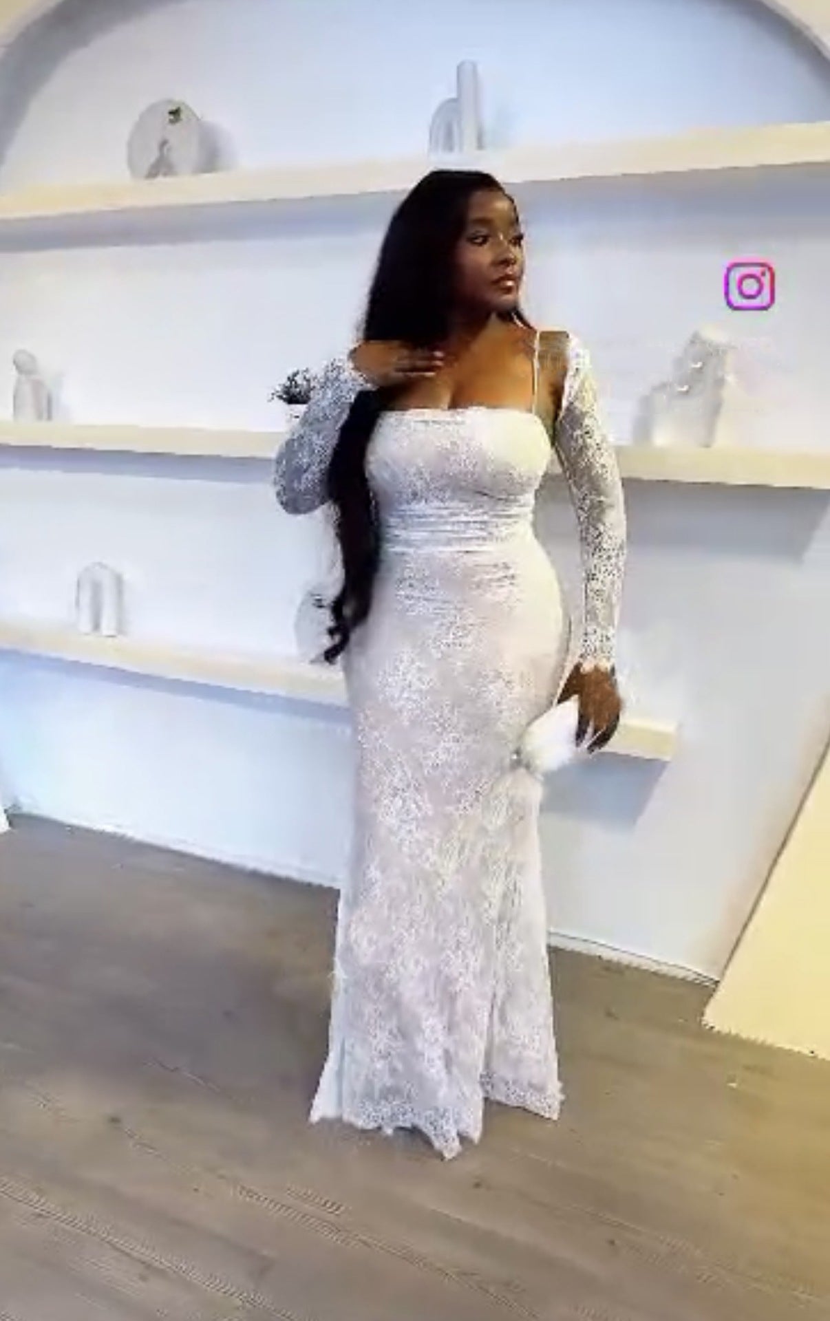 Women Sexy Suspender Backless Strapless Lace Dress Set