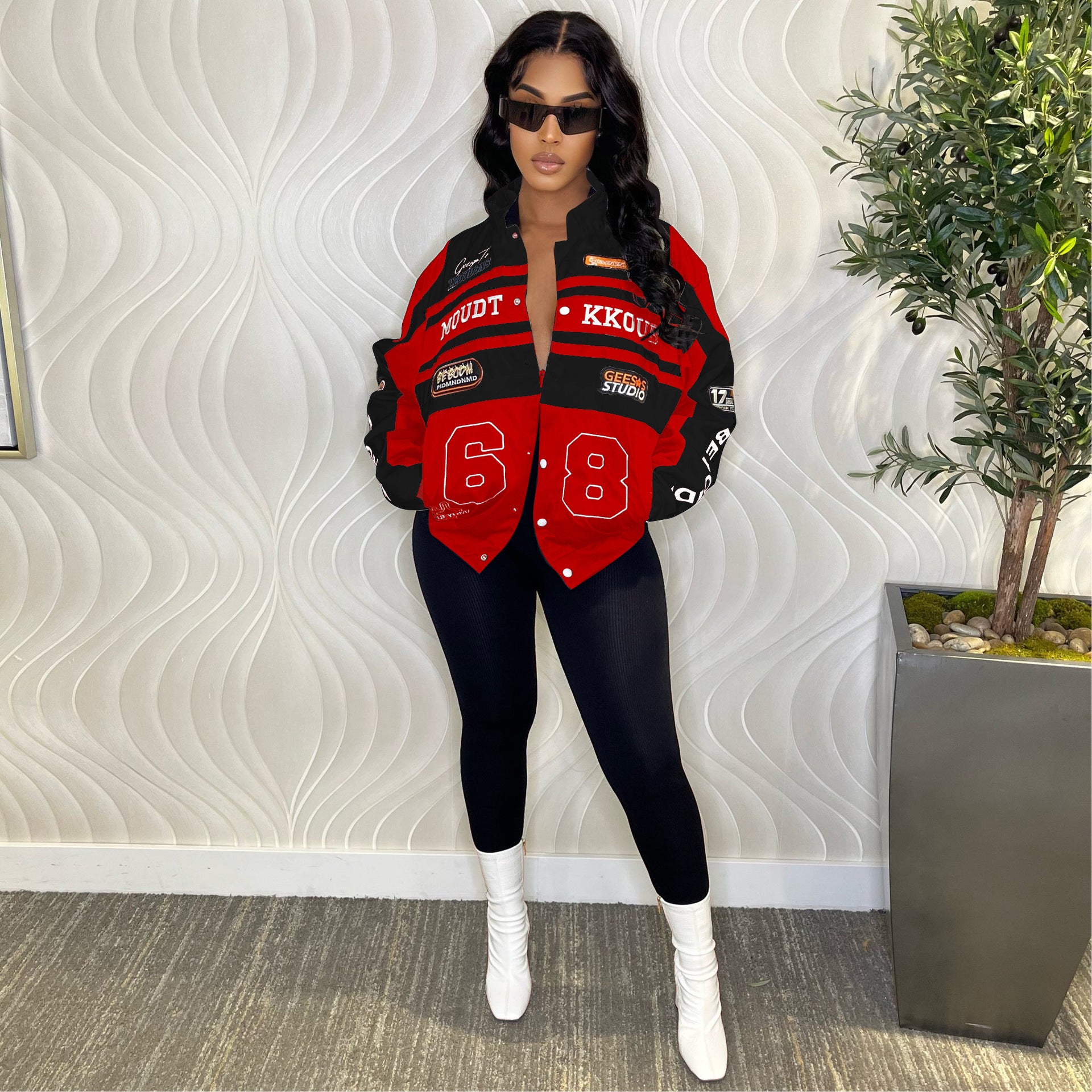 Women Detachable Print Jacket 15