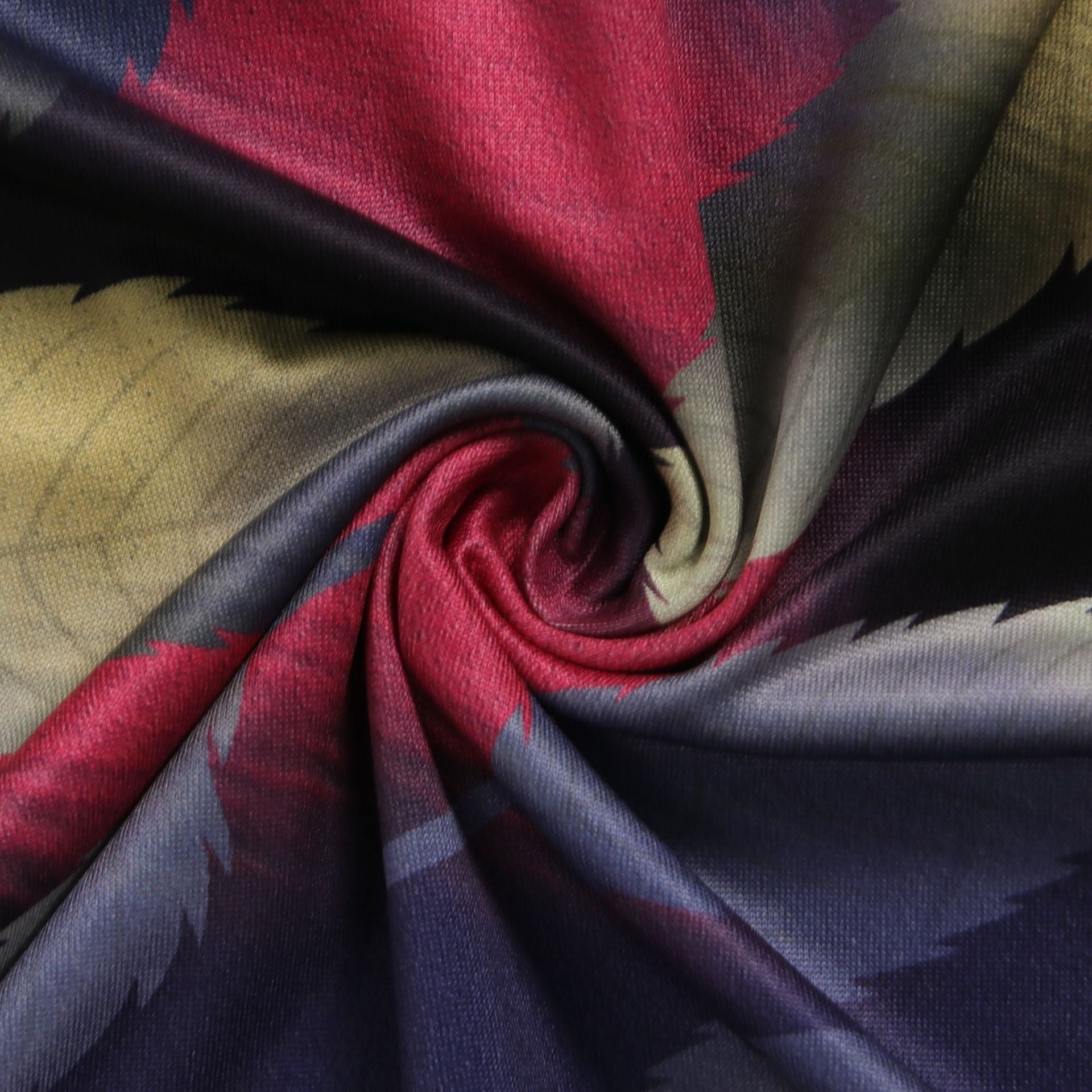 Sexy Printed Stretch Round Neck Long Sleeve Bodycon Tight Fitting Mermaid Long Dress 36