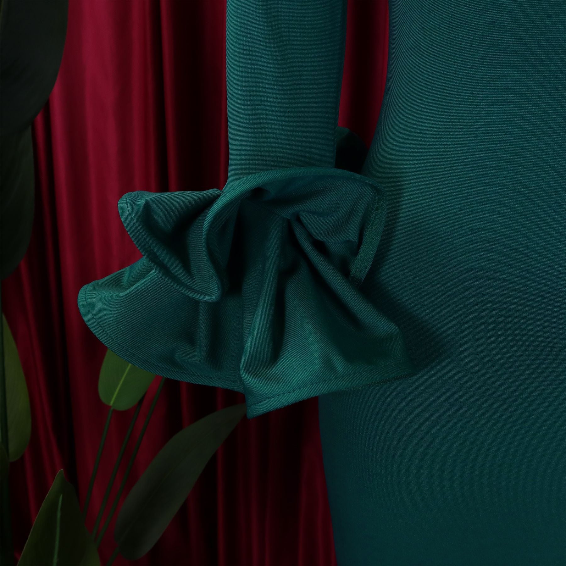 Fashionable And Elegant Off Shoulder Ruffle Sleeves Slit Formal Party Long Dress 30