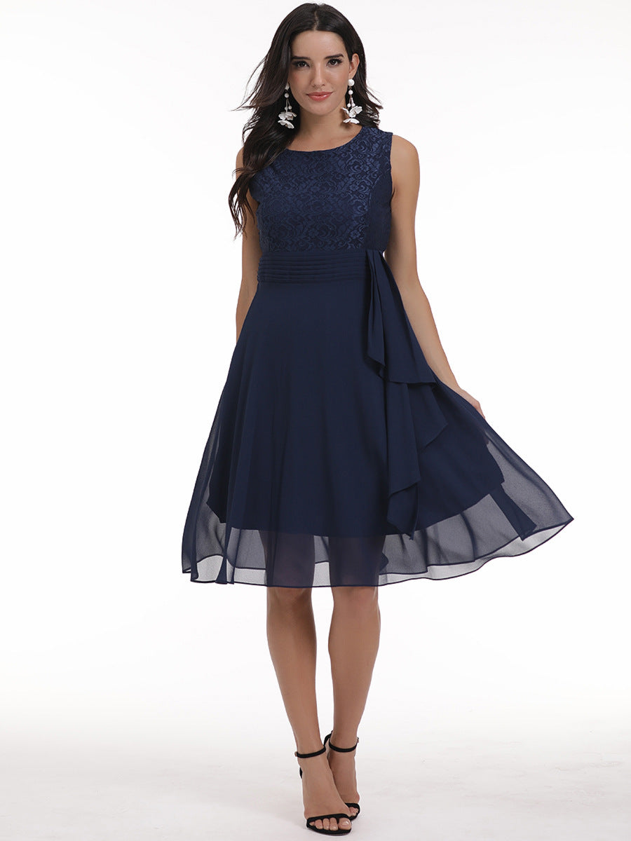 Women chiffon lace dress 37