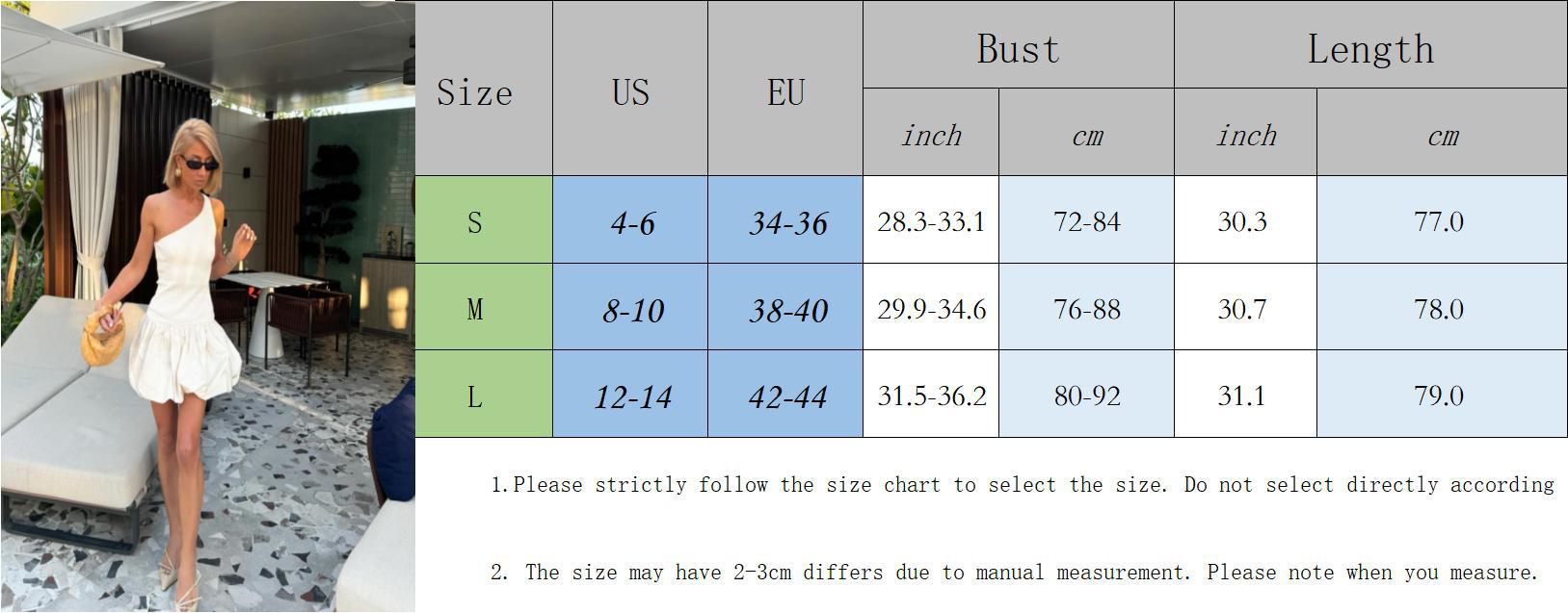 Women knitting sexy puffy knitting one-shoulder Patchwork dress 5