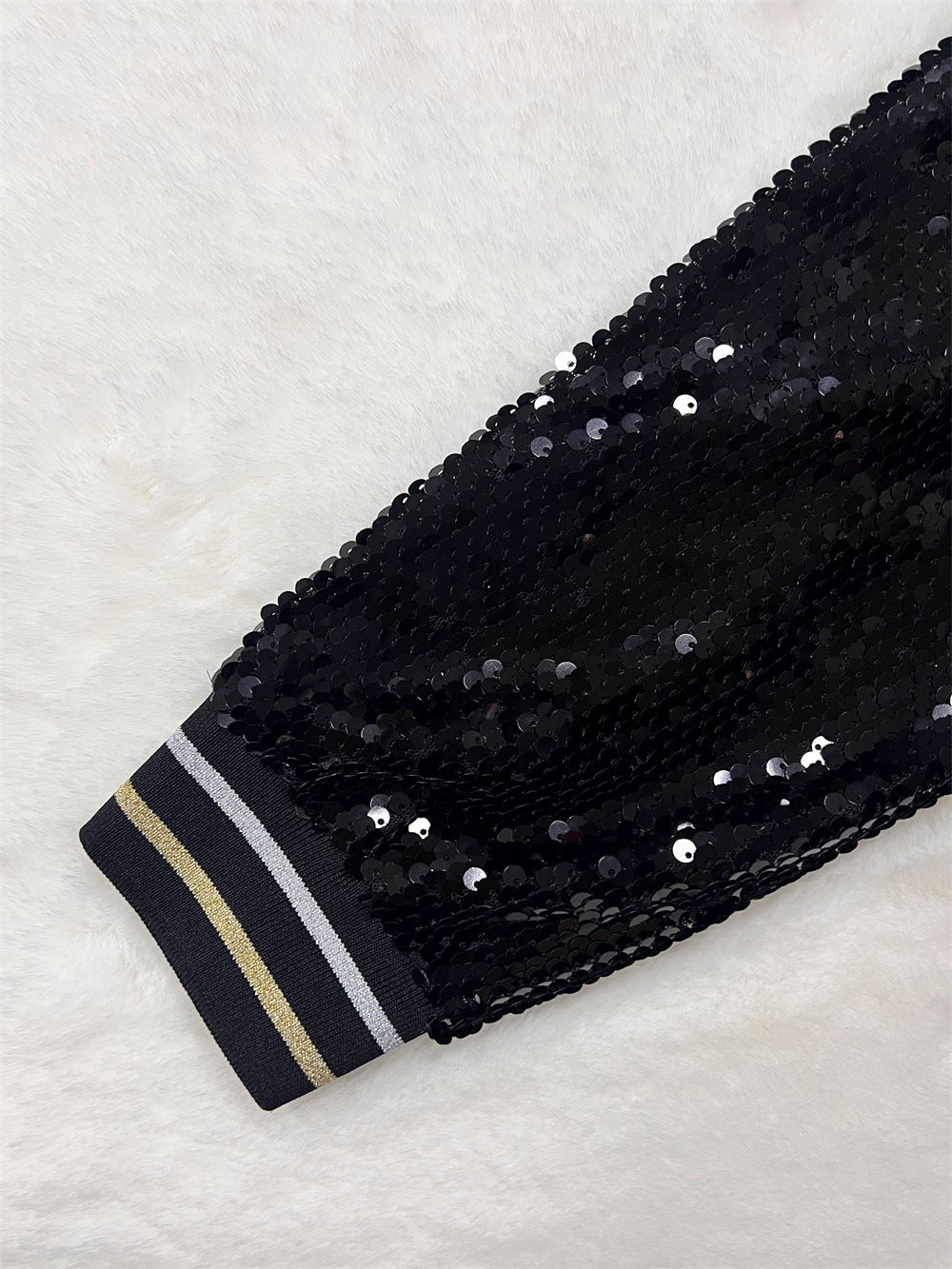 Women's Spring And Autumn Chic Short Sequined Jacket 11