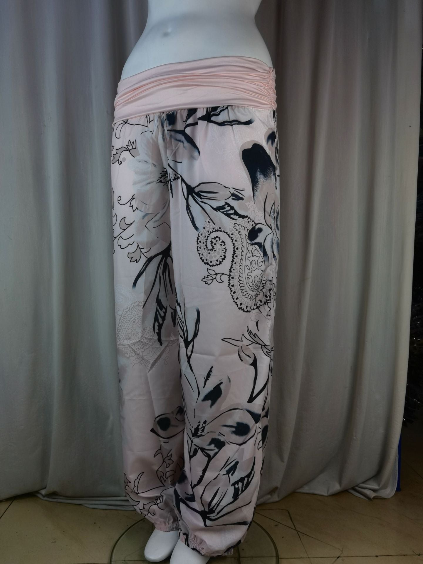 Women Printed Casual Wide-Leg Pants 73