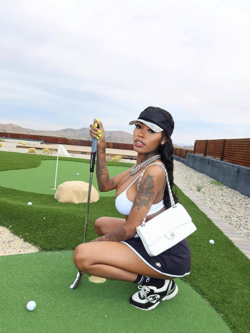 Sexy Sports Straps Skirt Set 5