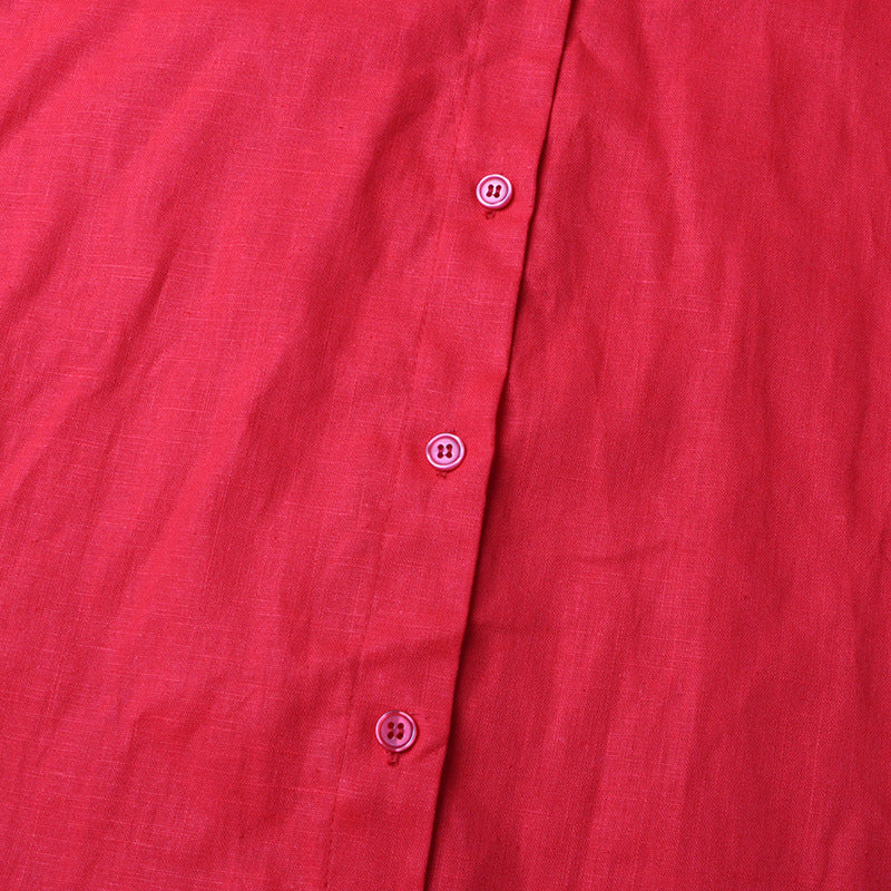 Women Turndown Collar long sleeve solid shirt Top and Casual shorts two-piece set 29