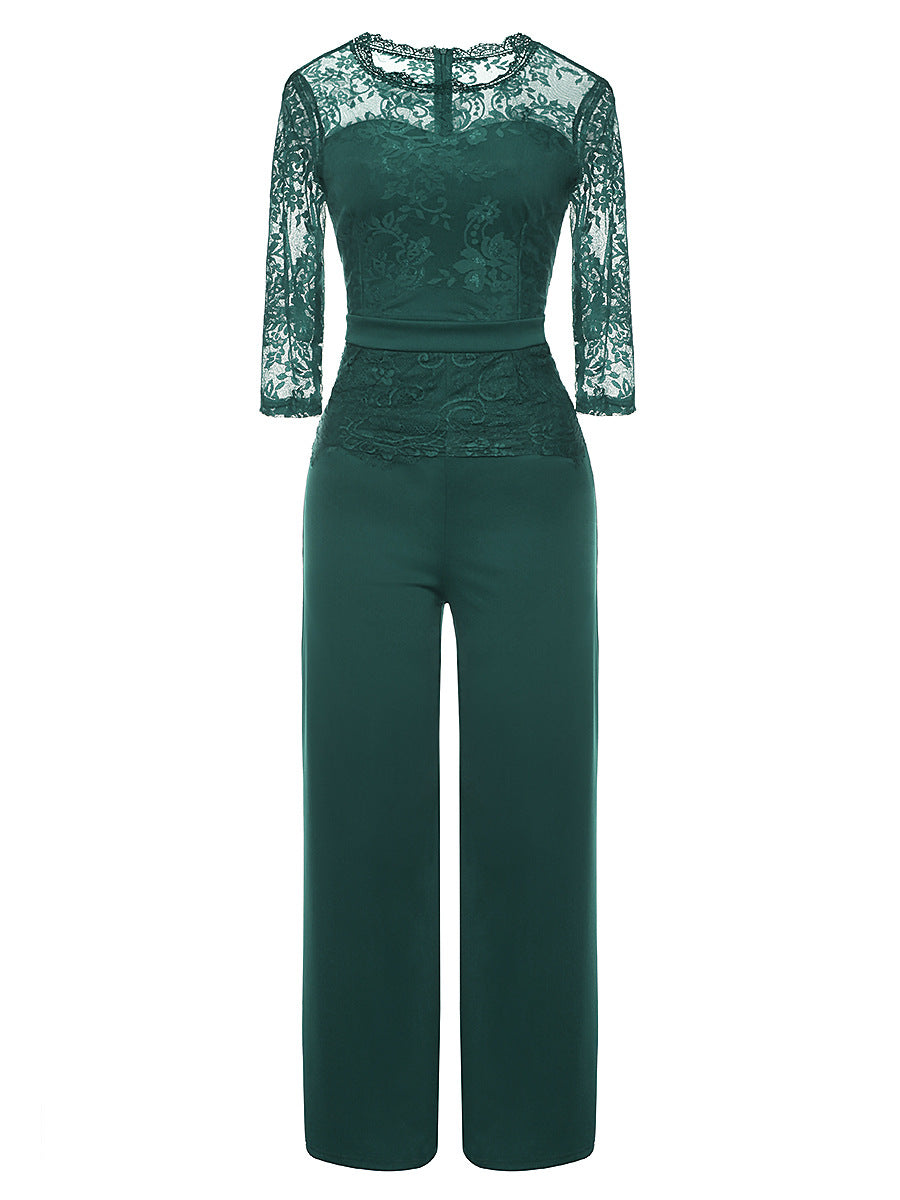 Women sexy lace Jumpsuit 6