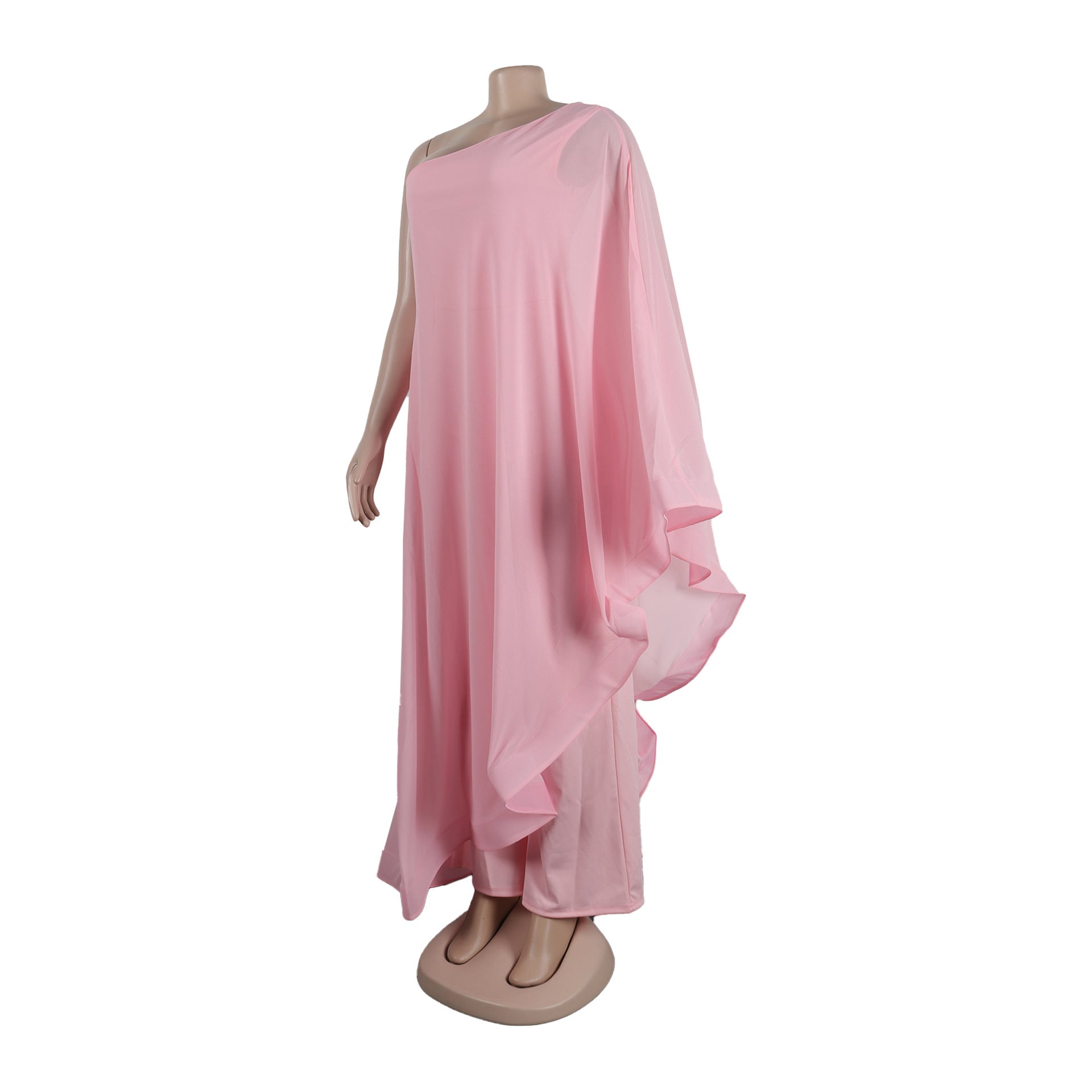 Women Sexy One Shoulder Sleeveless Stretch Jumpsuit 57