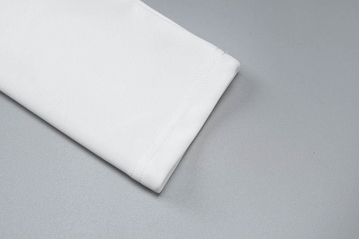 Women Solid Long Sleeve Pleated Sexy V Neck Blazer Dress 16