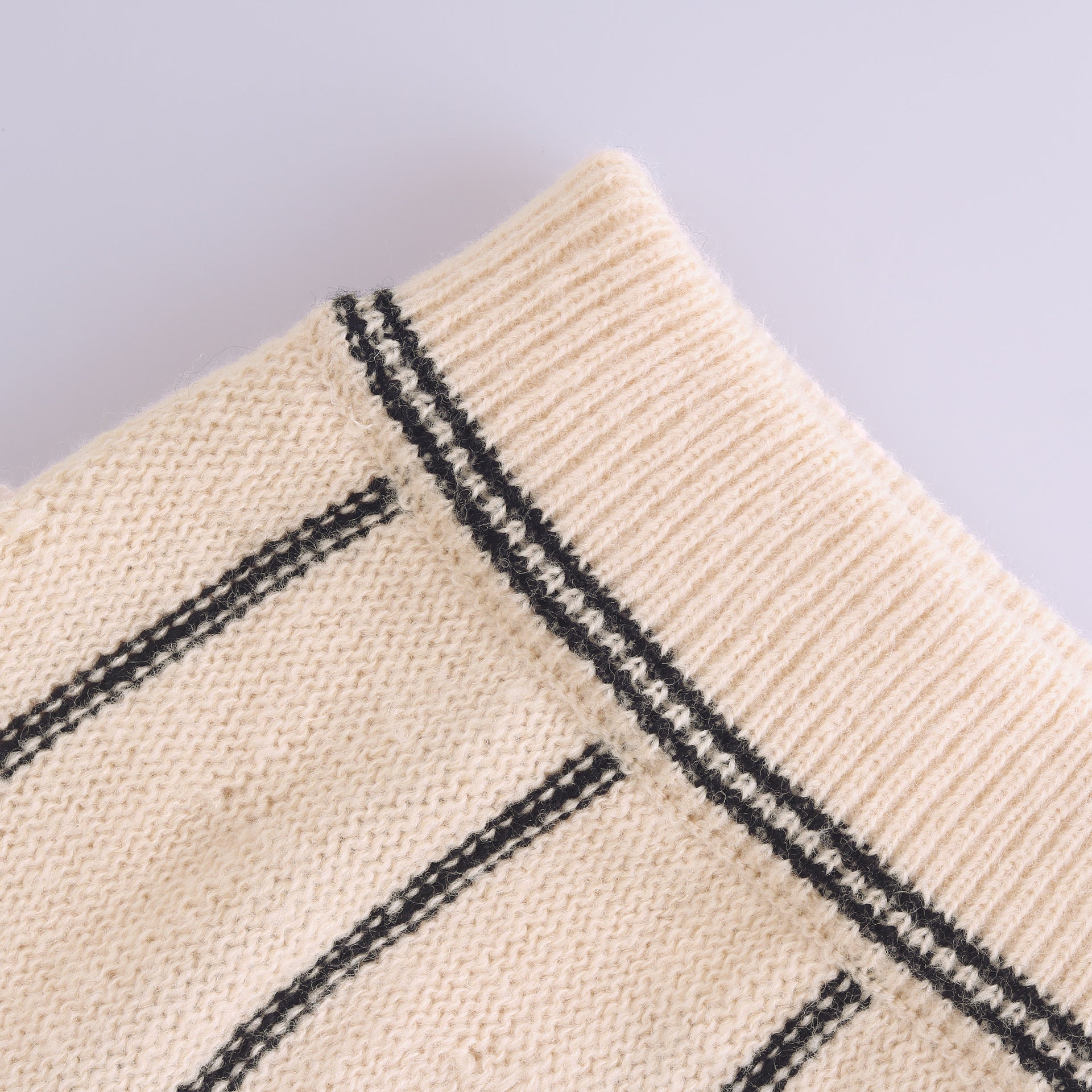 Women's Striped Fringed Knitting Skirt 20