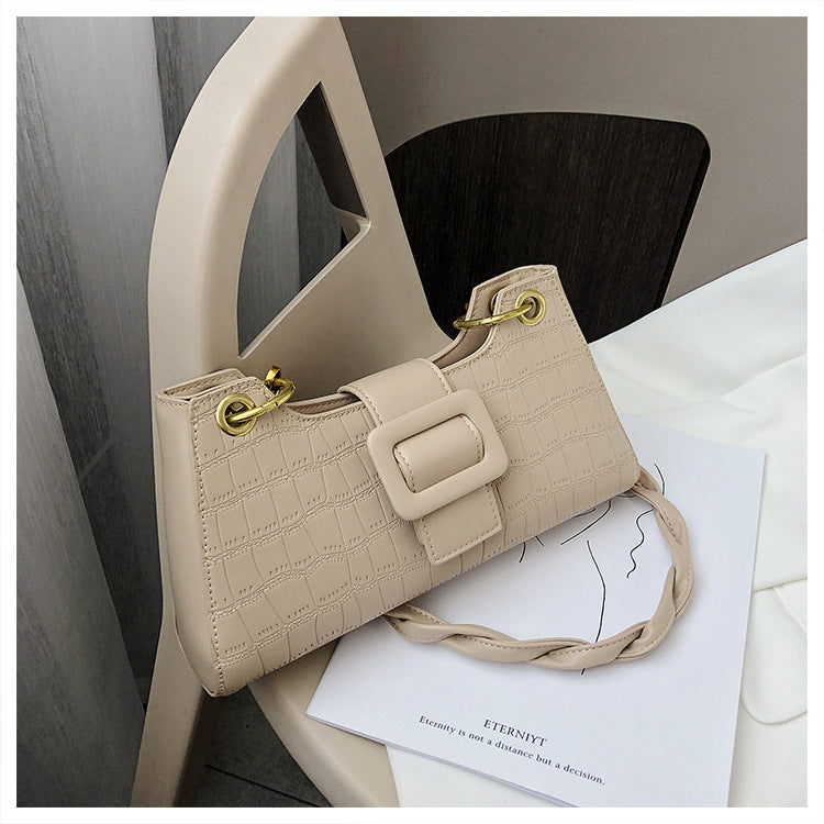 French Armpit Bag Women's Trendy Fashion Crossbody Bag Shoulder Baguette Bag 25