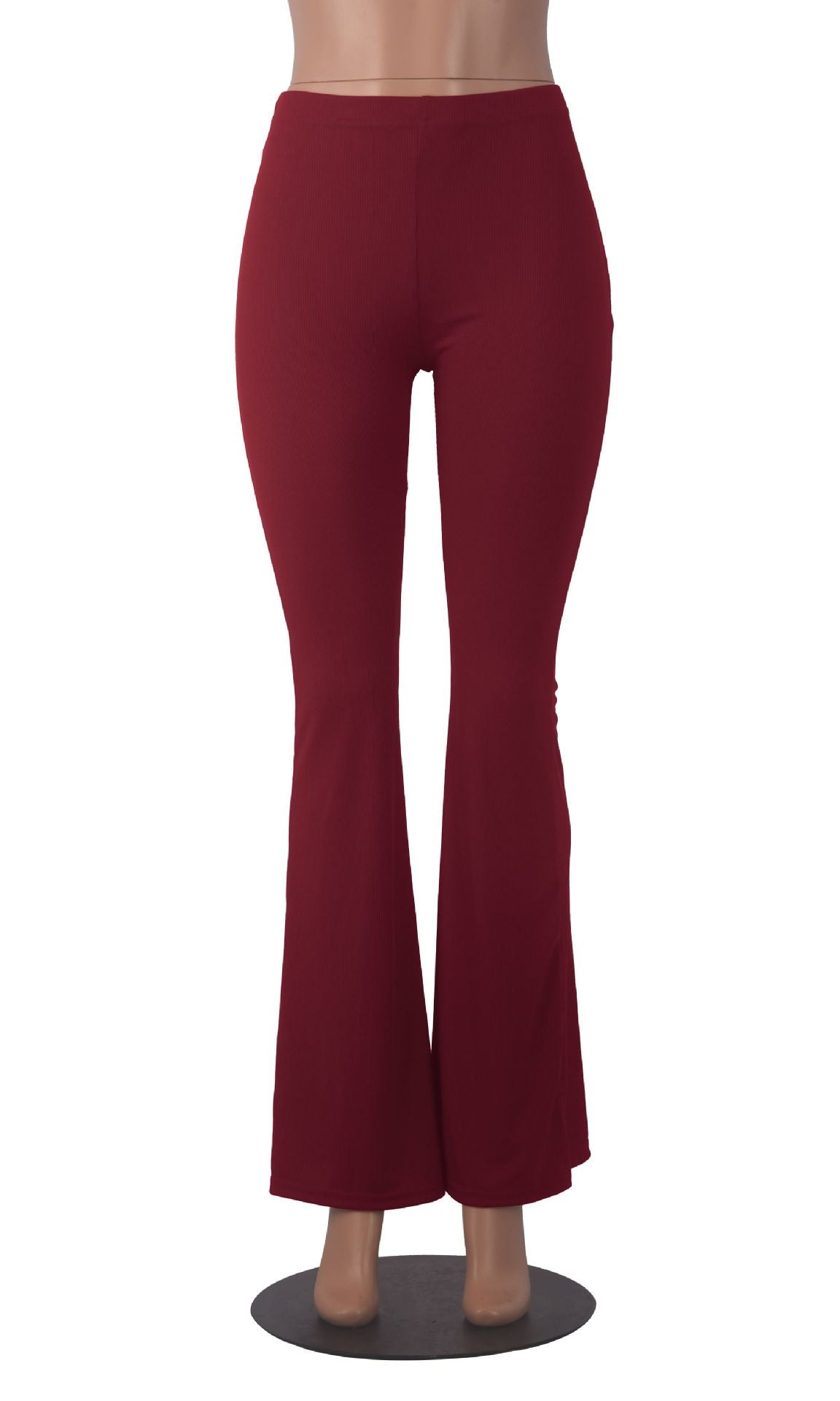 Women Elastic Bell Bottom Pants 20