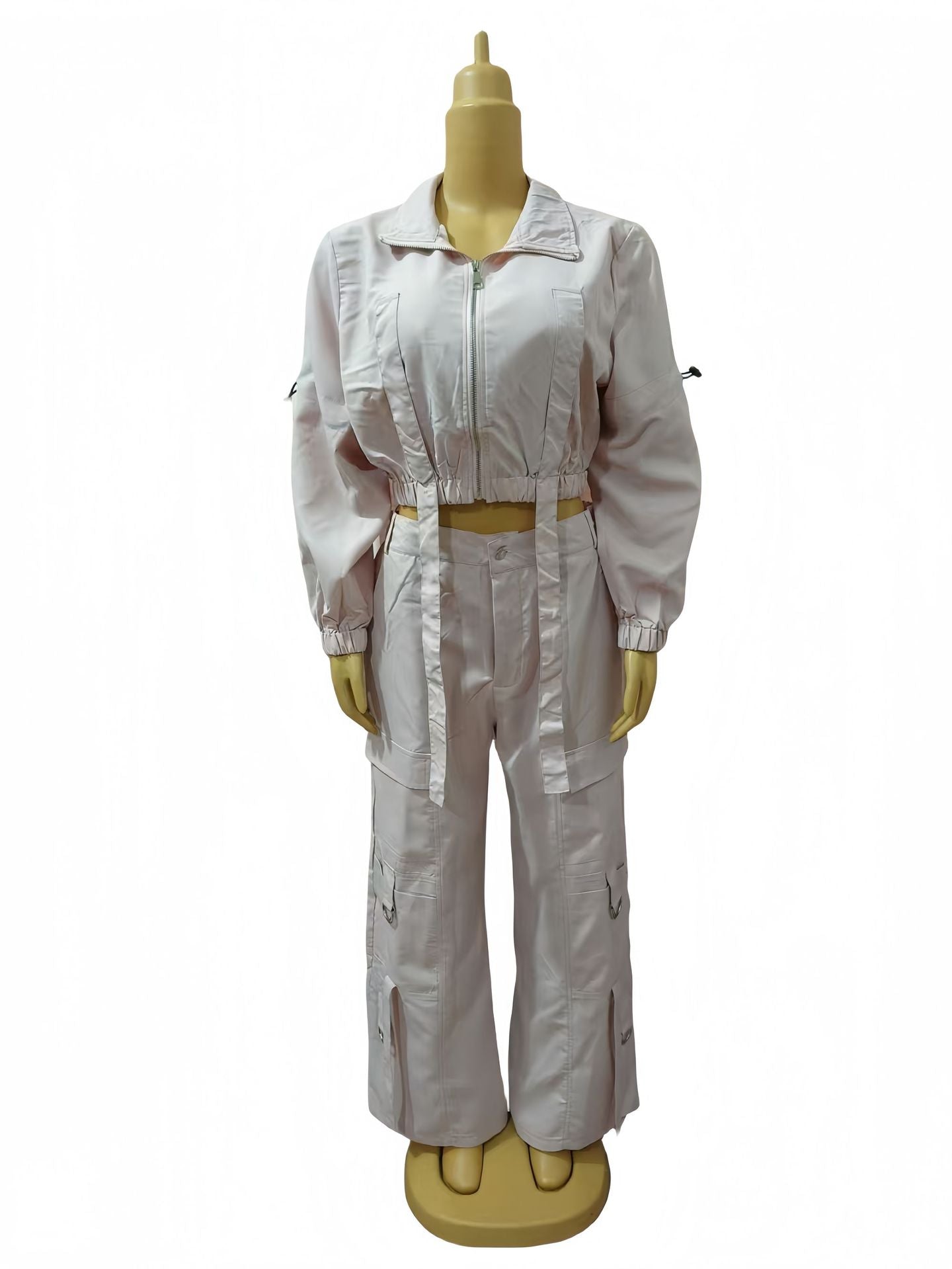 African Women Soid Casual Top and trousers Two Piece Set 18