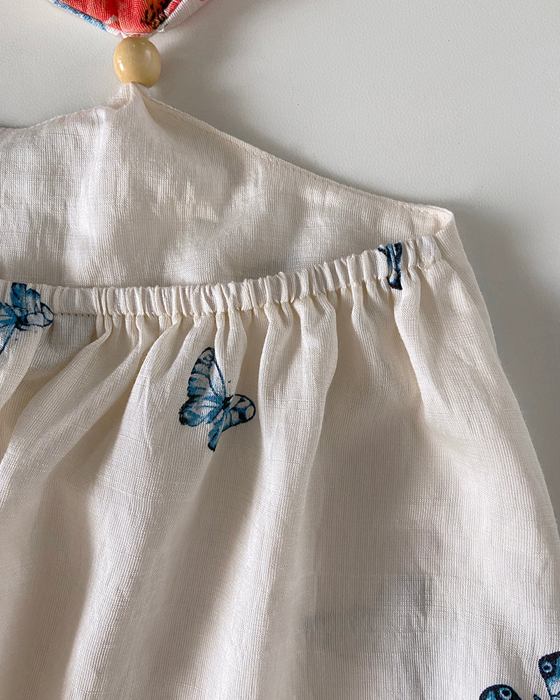 Floral Holiday Print Sexy Open Waist Strap Long Dress 4